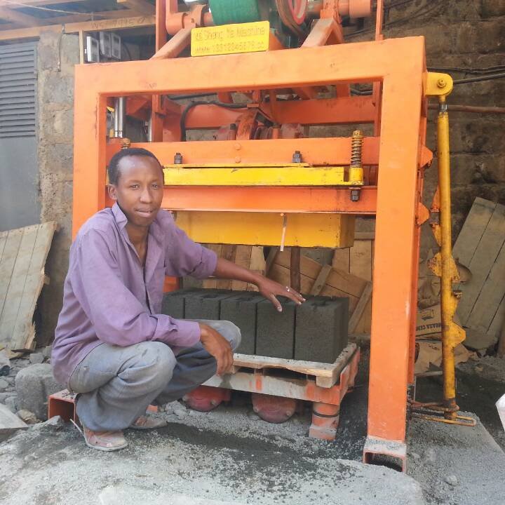 shengya QTJ4-40 concrete cement Interlocking Brick hollow block making machine