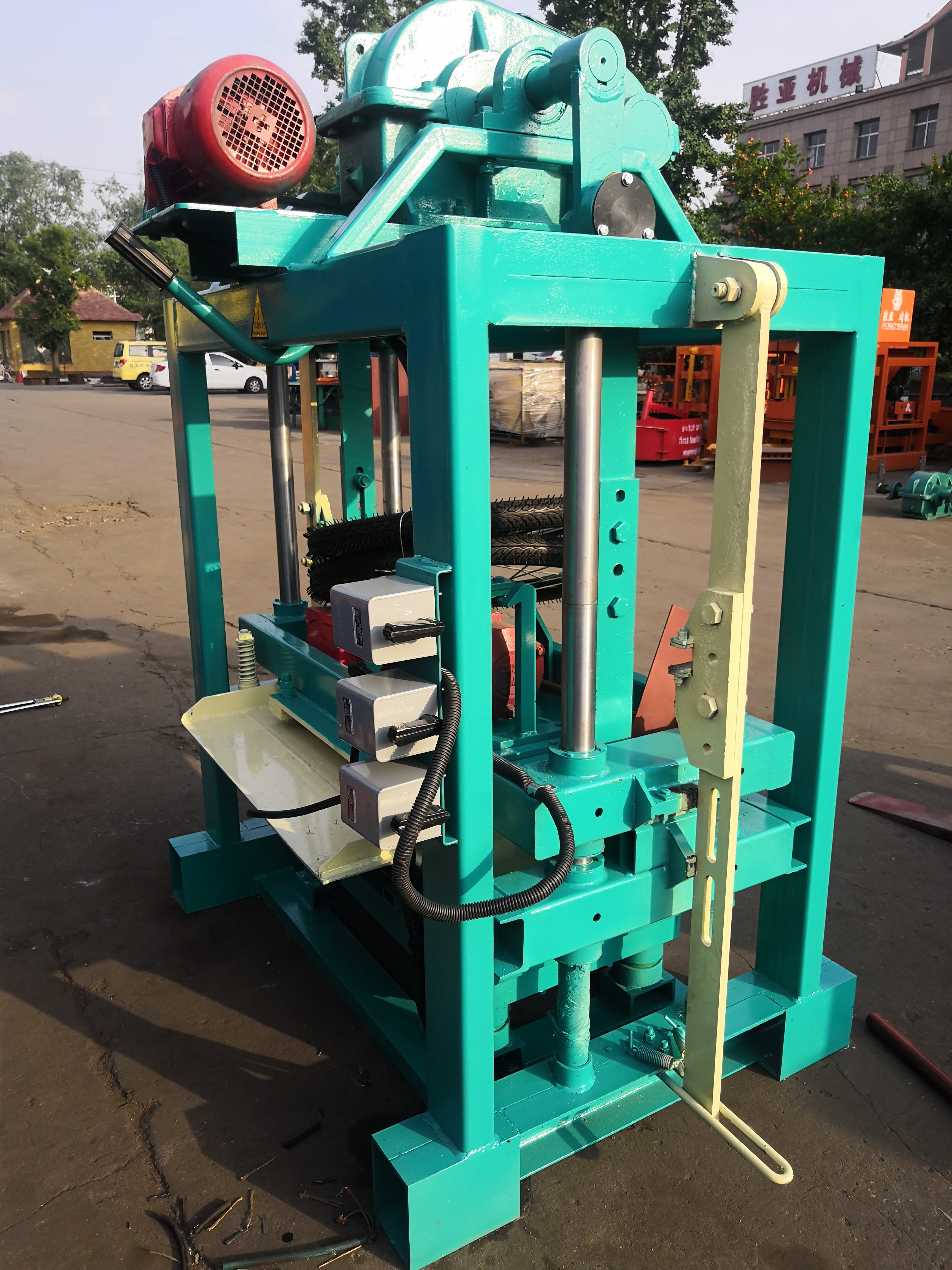 shengya QTJ4-40 concrete cement Interlocking Brick hollow block making machine