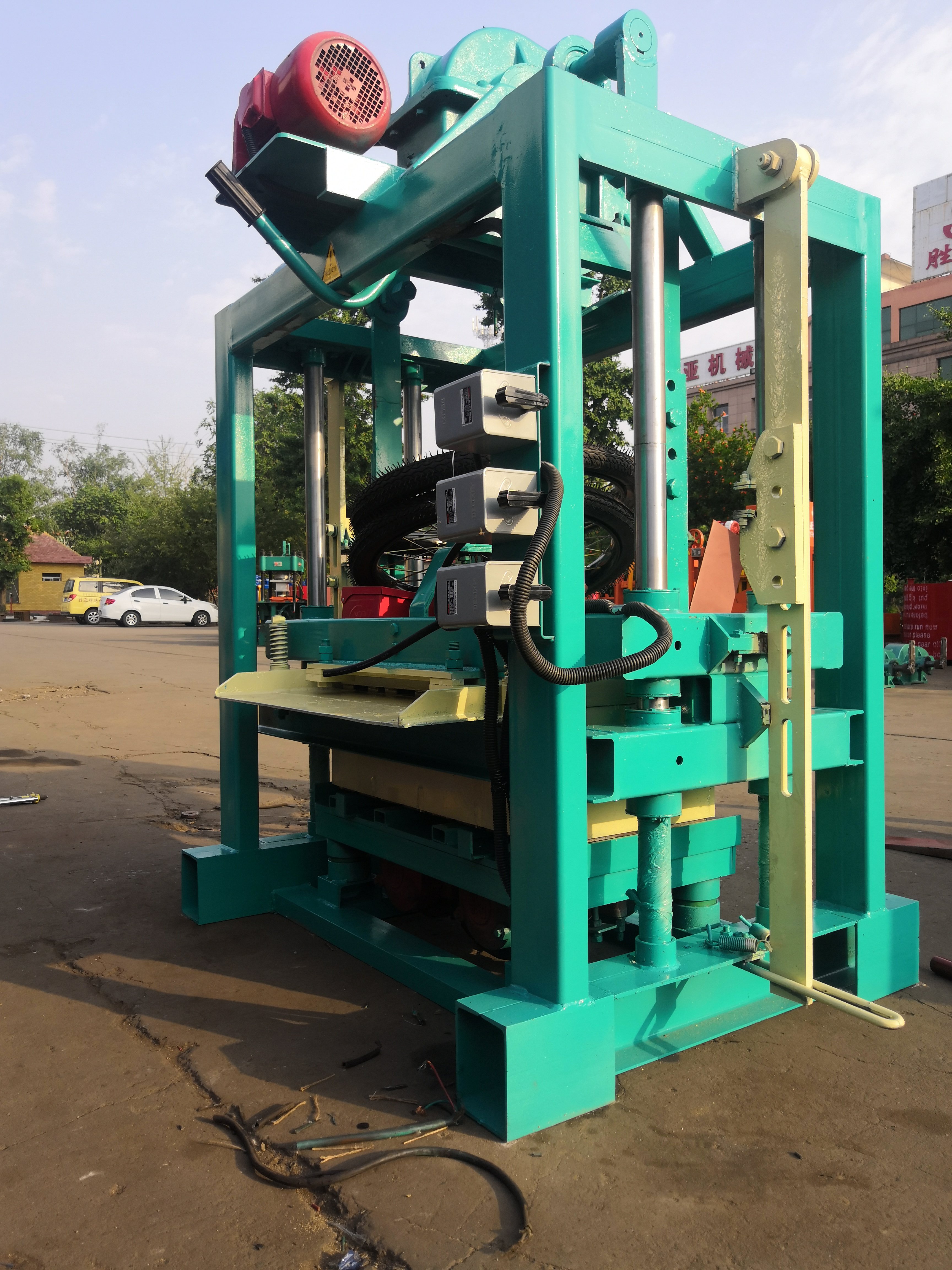shengya QTJ4-40 concrete cement Interlocking Brick hollow block making machine