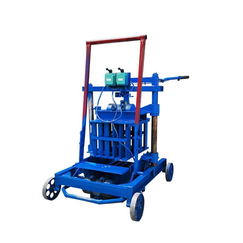 High efficiency manual hollow concrete brick laying machine mobile clay brick making machine, grinding tools