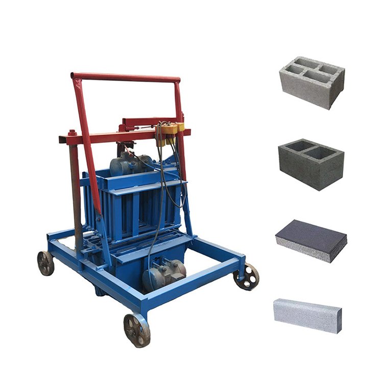 High efficiency manual hollow concrete brick laying machine mobile clay brick making machine, grinding tools