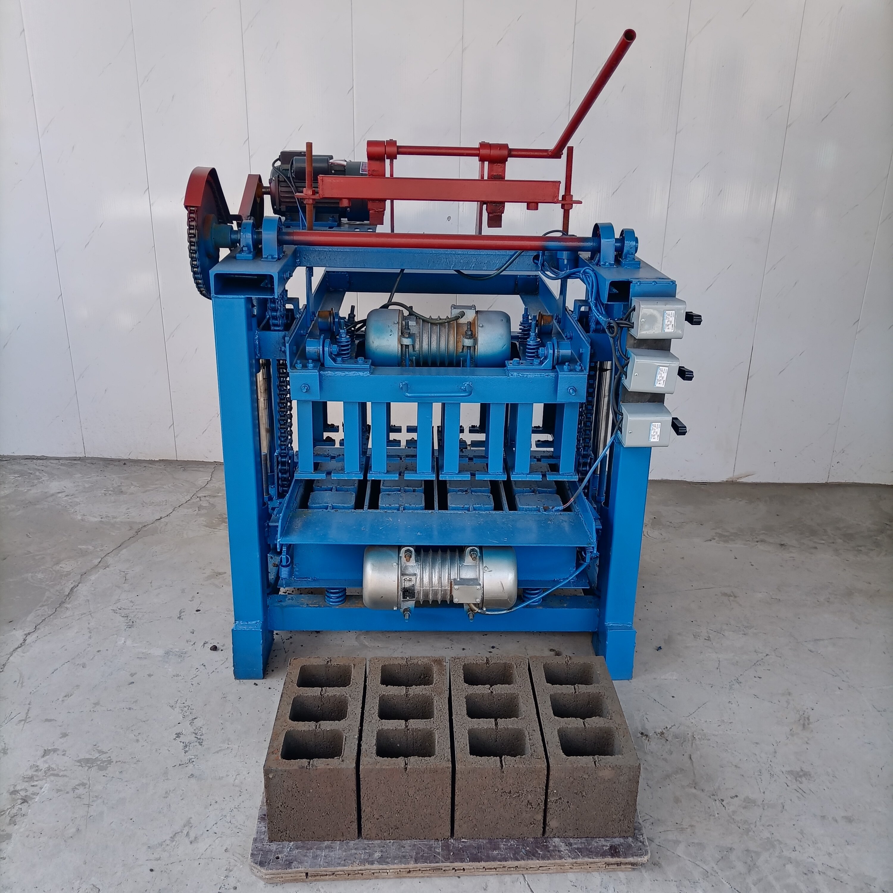 Factory production good quality 4-35 interlocking brick machine semi-automatic brick making machinery