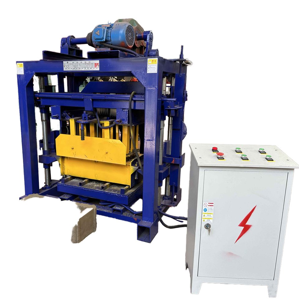 High Output Semi-Automatic Brick Making Machine 4-40B Easy Operate Scraping Feature Concrete Cement Sand Mold