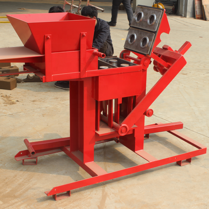WT2-40 Manual Clay Interlocking Block Making Machine Simple Clay Brick Making Machine