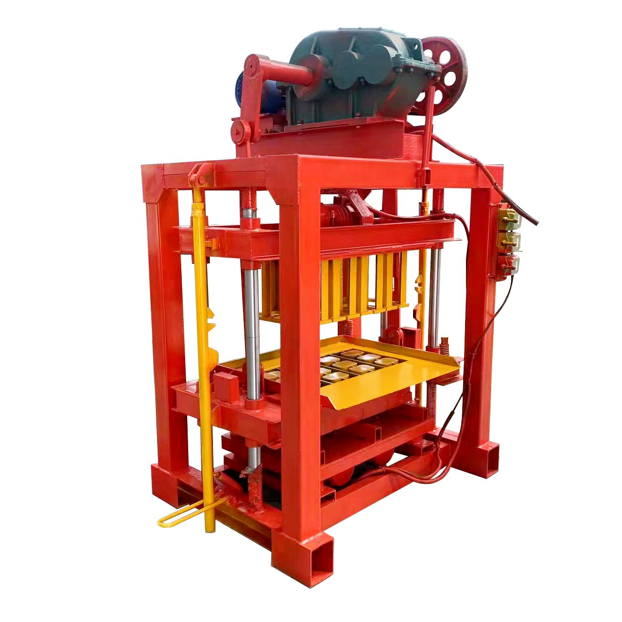 Factory Price Semi Automatic Portable Hollow Block Solid Clay Brick Making Machine For Sale
