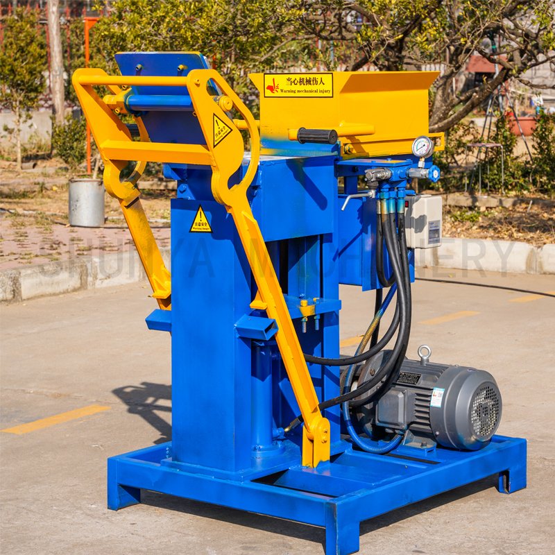 SY2-25 Automatic clay soil interlocking brick making machine press ecological bricks compressed earth blocks machines