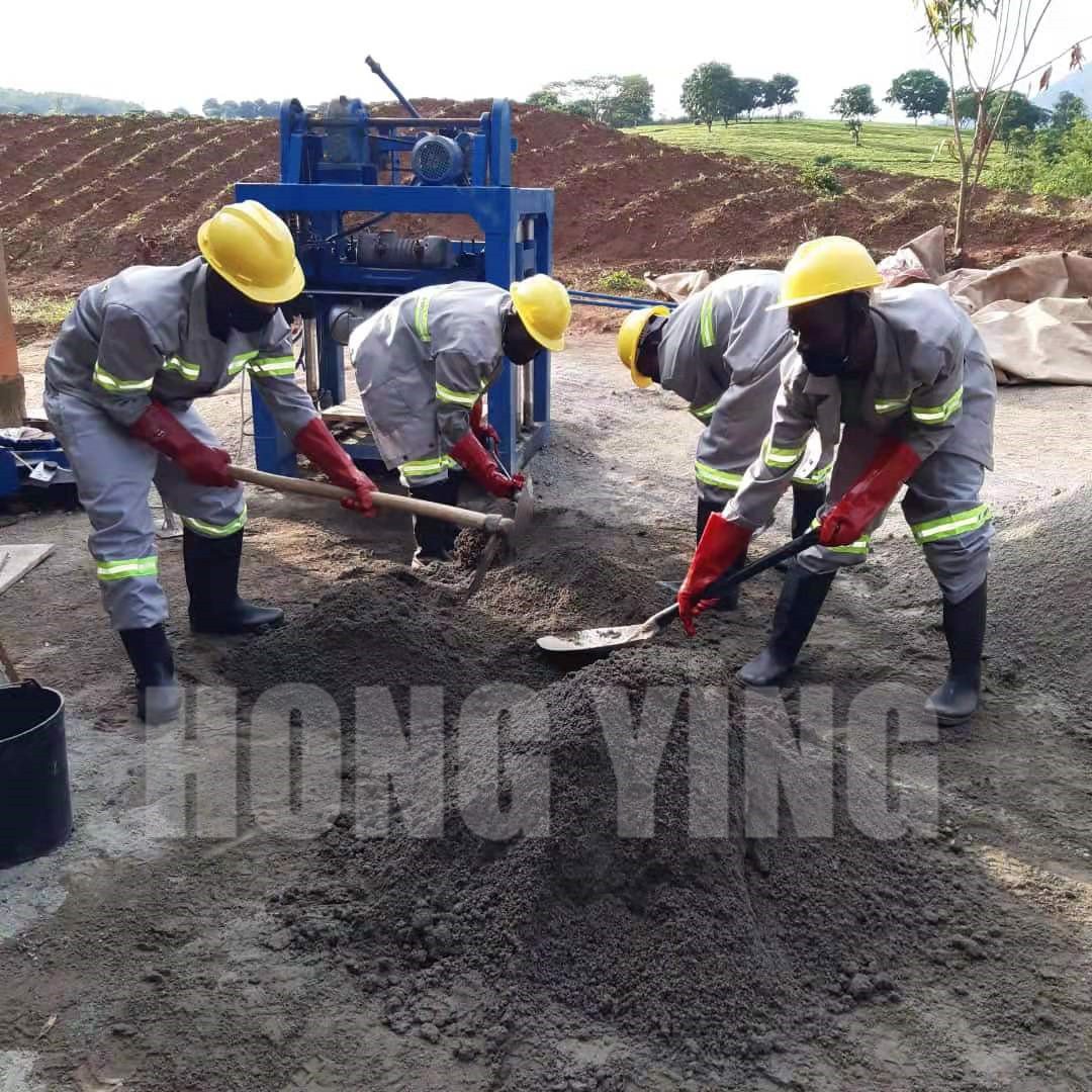 Light weight QMJ4-35B Semi-automatic hollow brick making machine