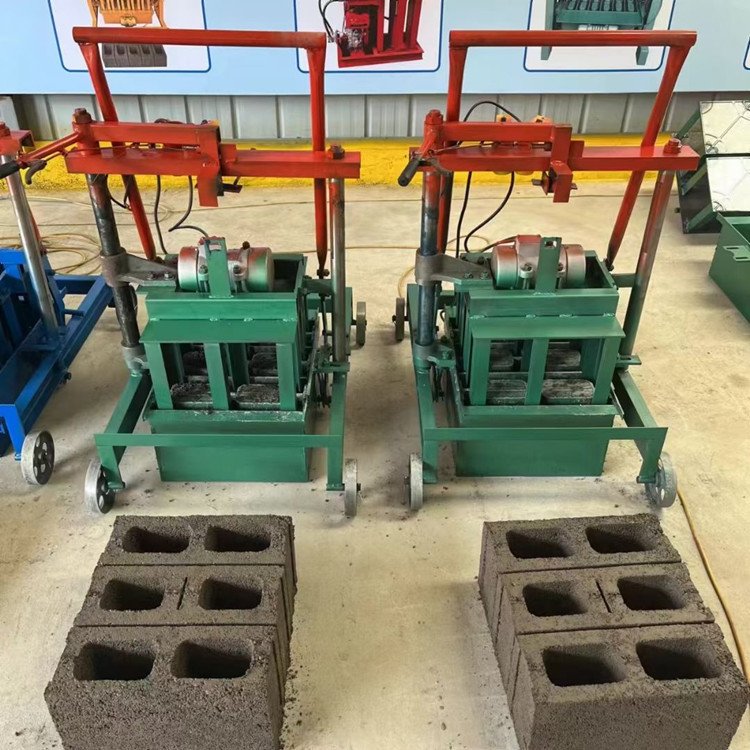 Manual concrete cement block brick making machine price hollow concrete block brick maker machine