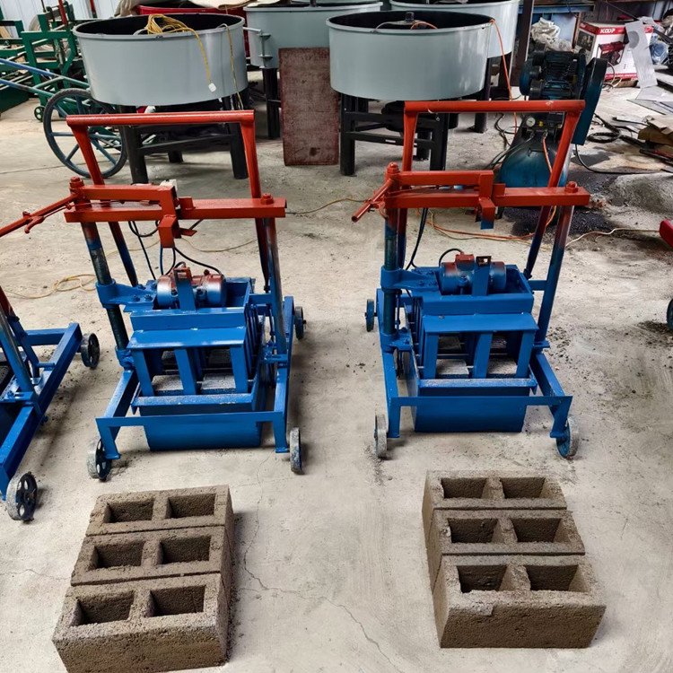 Manual concrete cement block brick making machine price hollow concrete block brick maker machine