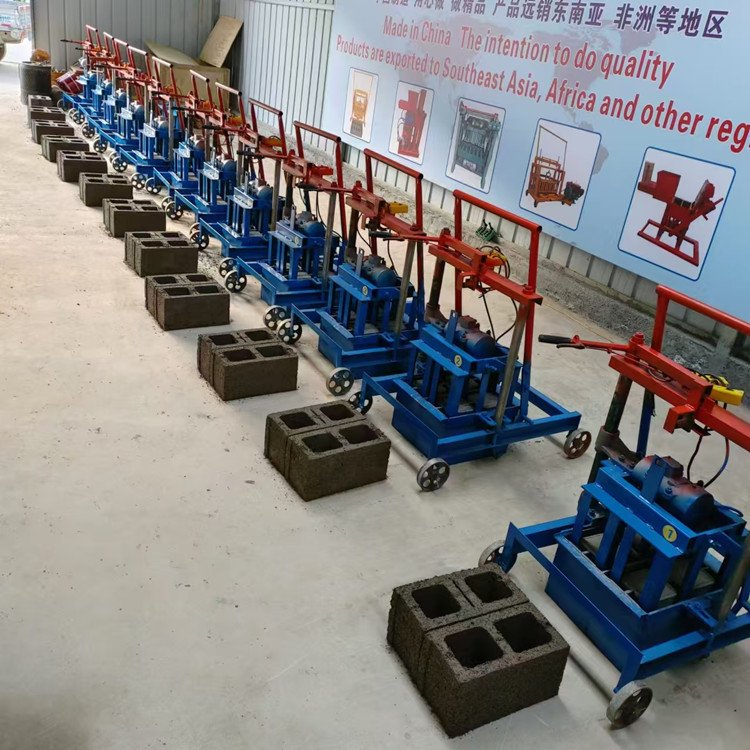 Manual concrete cement block brick making machine price hollow concrete block brick maker machine