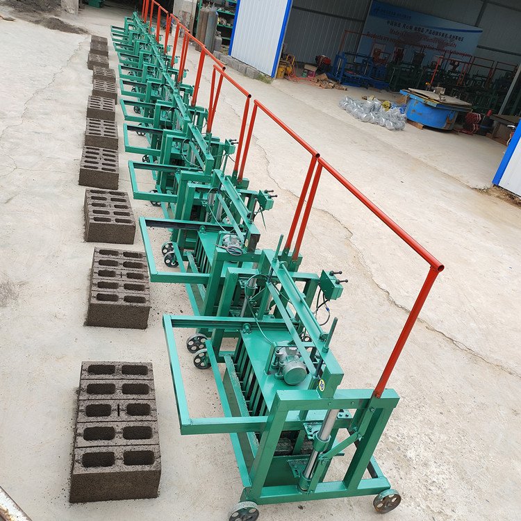 Manual concrete cement block brick making machine price hollow concrete block brick maker machine