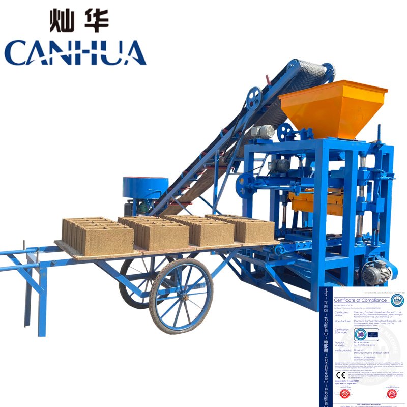QT4-24 Semi-Automatic Brick Making Machine -Demand for Medium and Small Ventures.
