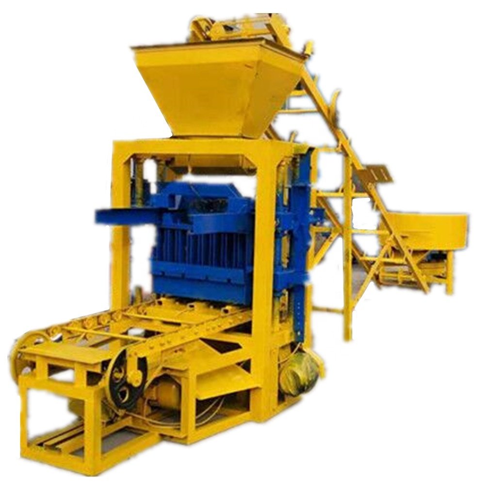 Semi Automatic press concrete cement interlock paving paver bricks making machine lowest price for the cinder block maker