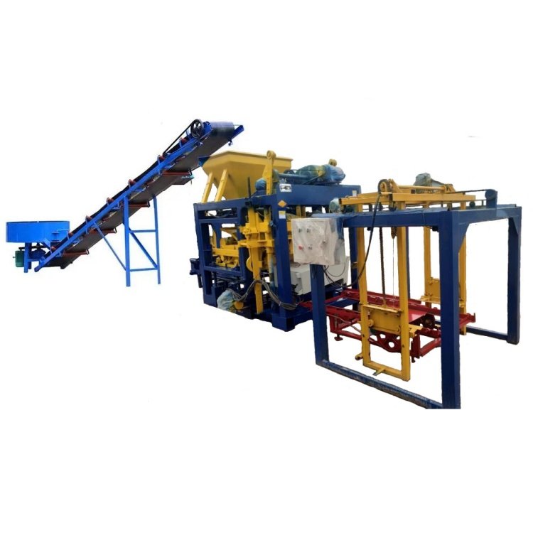Small scale automatic building material machinery concrete interlock cement brick making machinery block machine