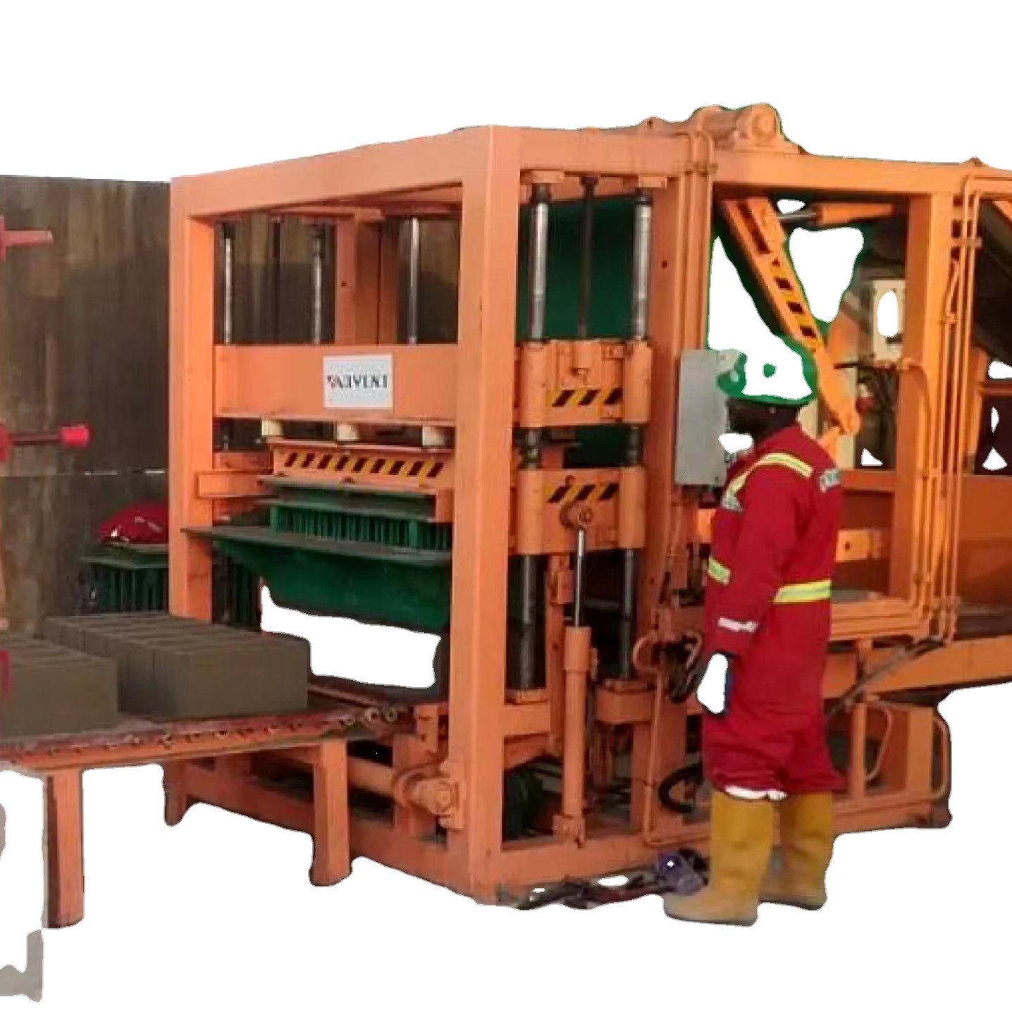 11 kW, semi automatic, hydraulic power concrete block making machine BLOCKKING-18MSMD