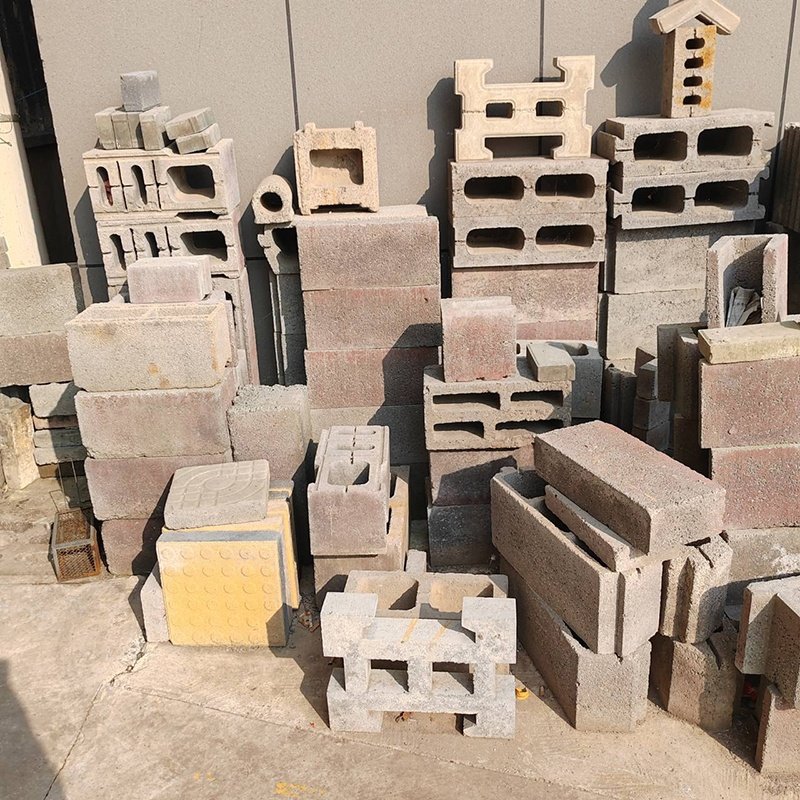 Hollow Concrete Cement Block Brick Making Machine Rotation Type Brick Making Machinery