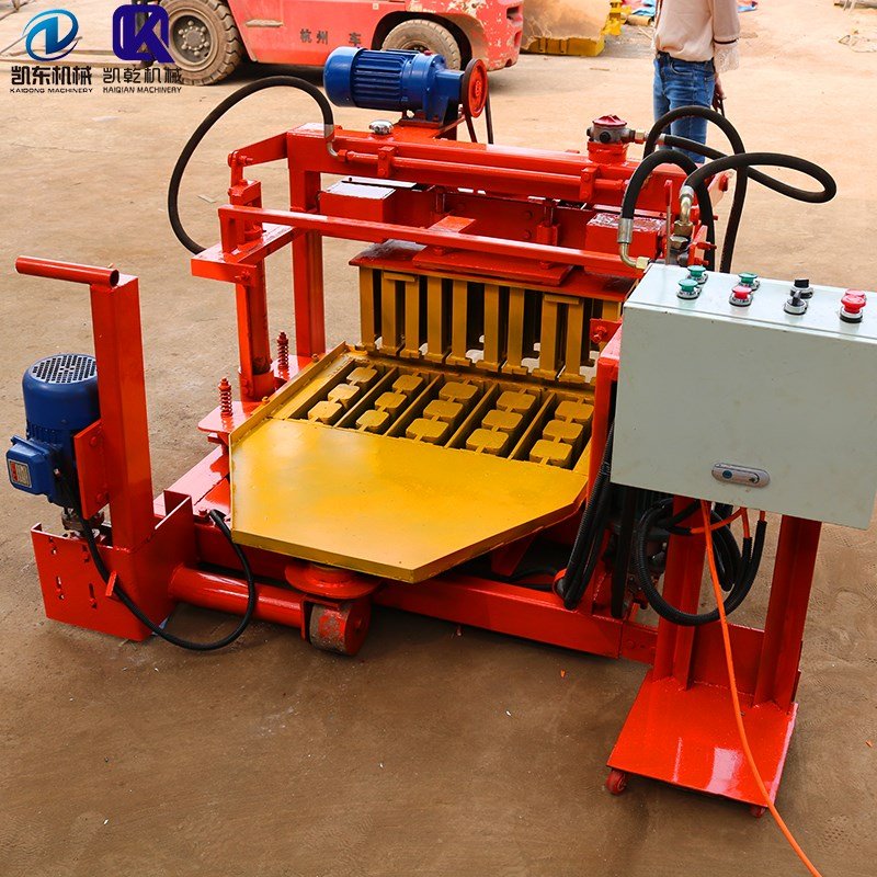 Kaidong QTM4-30A manual brick making machine egg laying machine Mobile block machines
