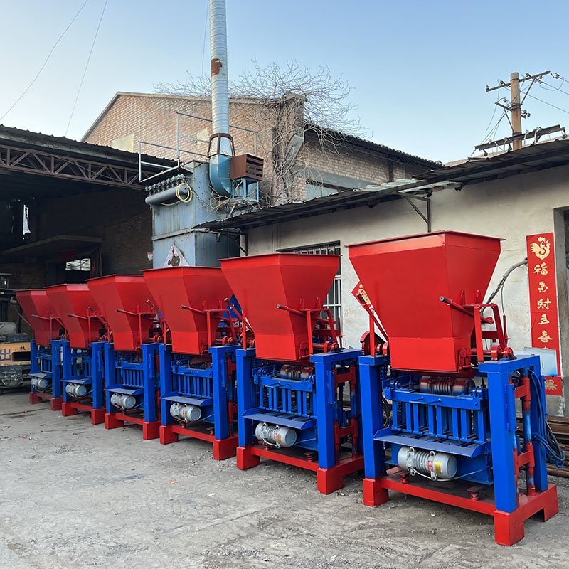 concrete brick making machine manual interlocking brick machine