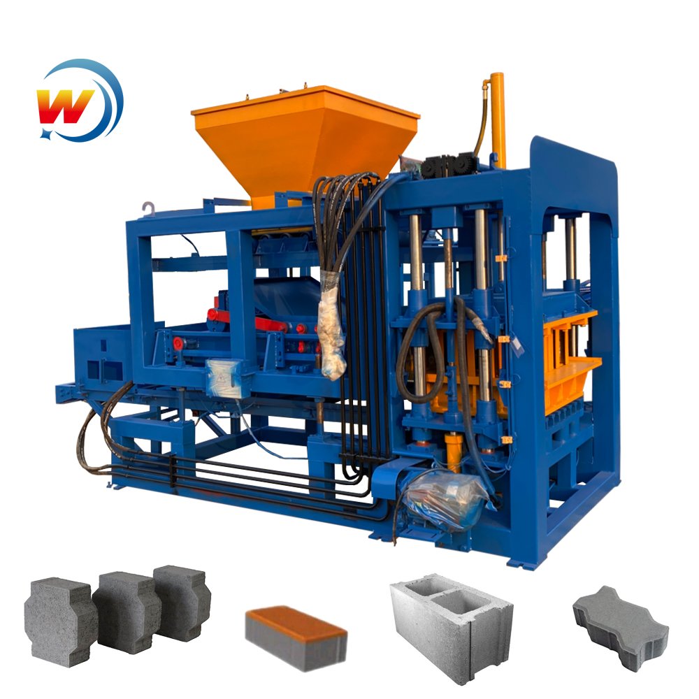 QT6-15 concrete paver block making machine Hydraulic brick making machine