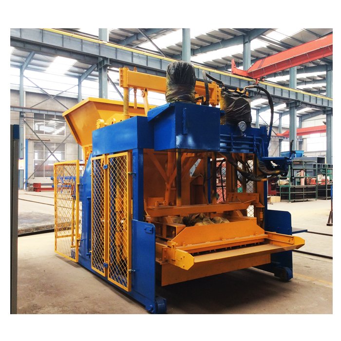QMY10-15 Mobile Hollow Concrete Pavers Block Making Machine Egg Laying Brick Making Machinery Hydraulic Pressure Automatic 4500