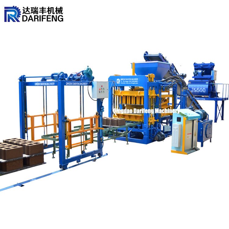 Fly ash Concrete Block Making Machine Aac Block Production Line Recycled Plastic Bricks Making Machine QT5-15 mud block machine