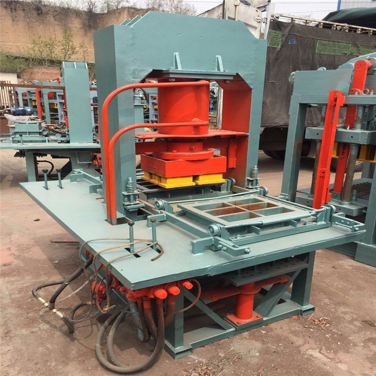 HY-280 Static pressure brick making machine Hallow Concrete Cement Interlock Brick Make Machinery Max Yellow Spain Blue