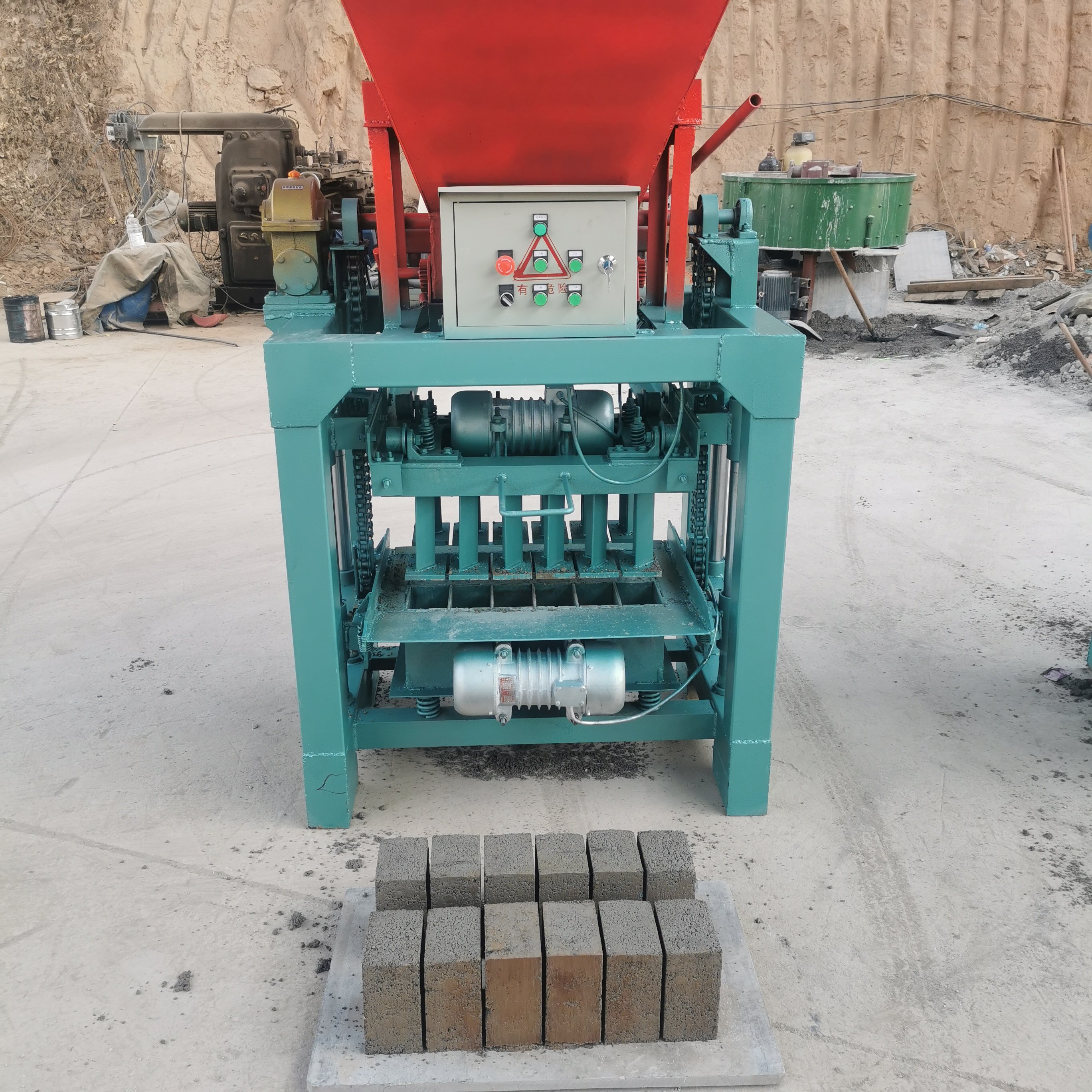Hot automatic brick making machine concrete block forming machine cement brick press machine