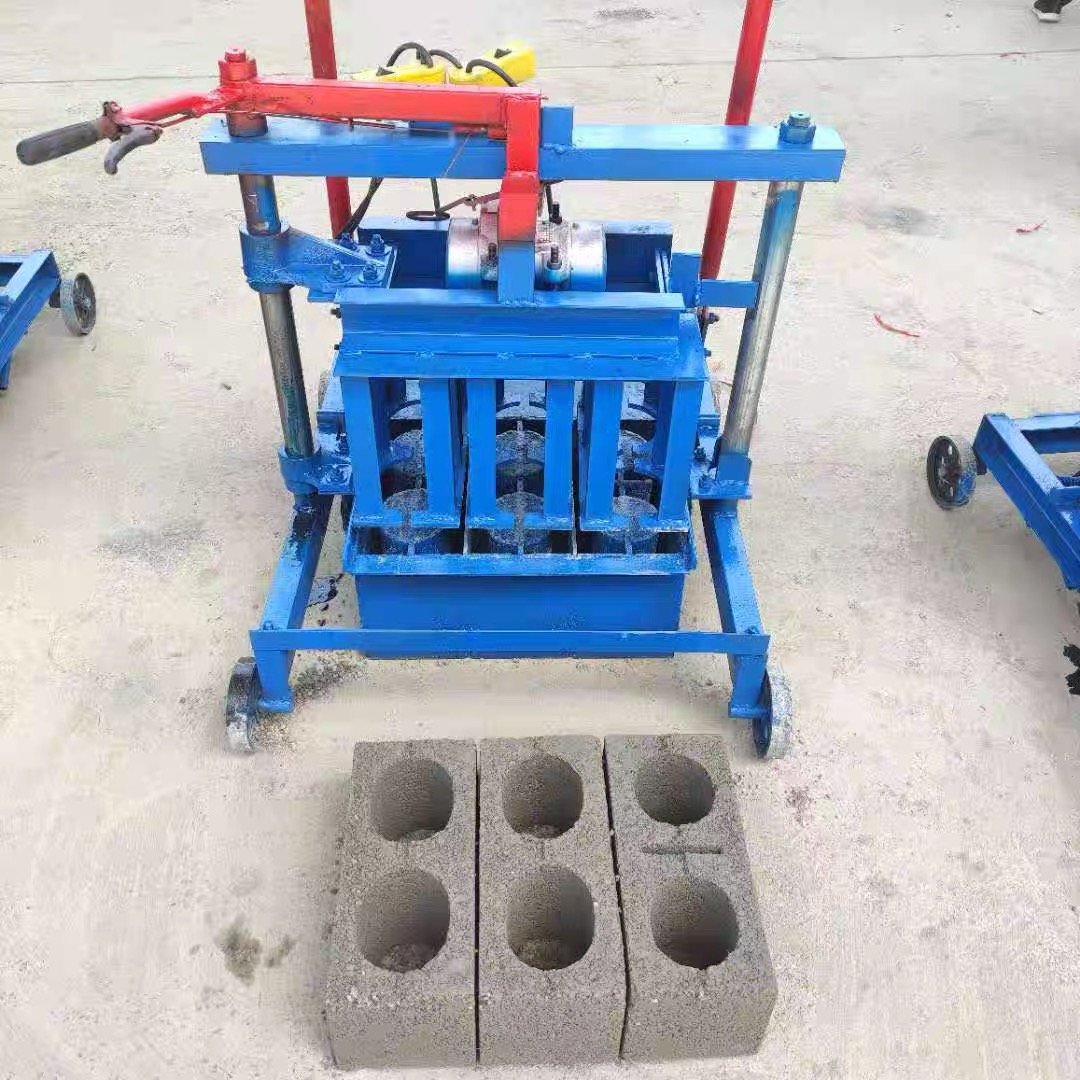 Manual Hollow Brick Block Maker Brick Block Making Machine