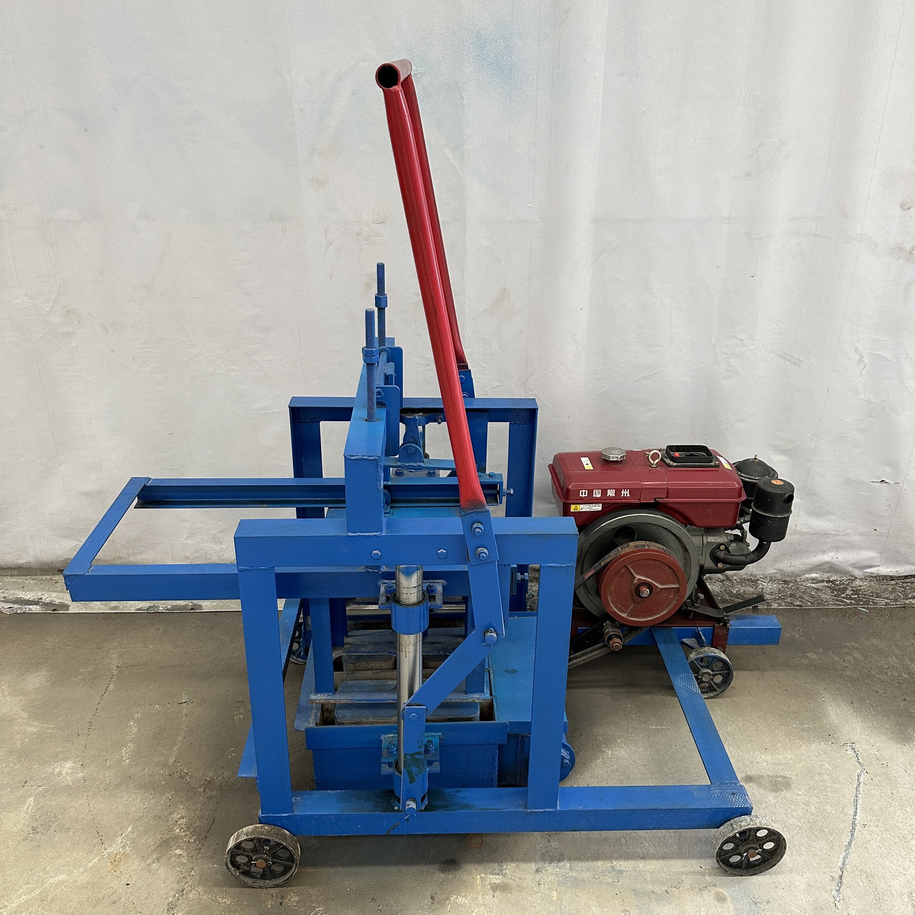 Diesel egg laying concrete block making machine price electrical manual brick making machinery