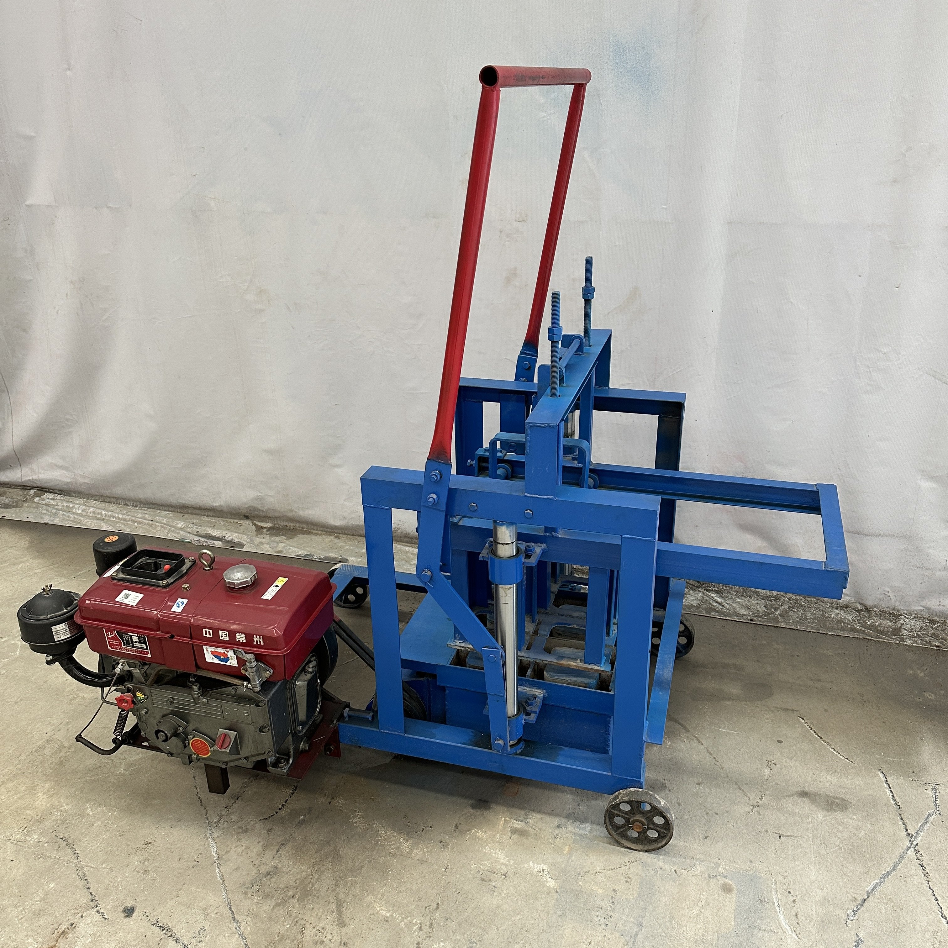 Diesel egg laying concrete block making machine price electrical manual brick making machinery