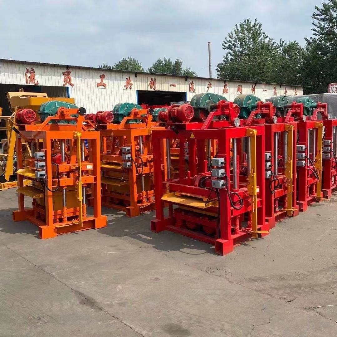 hydraulic form concrete brick block making machine with different mussels for sale