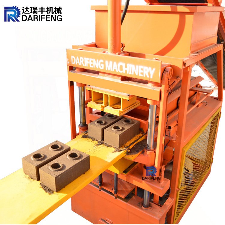 DF2-10 low price small automatic clay interlocking brick making machine