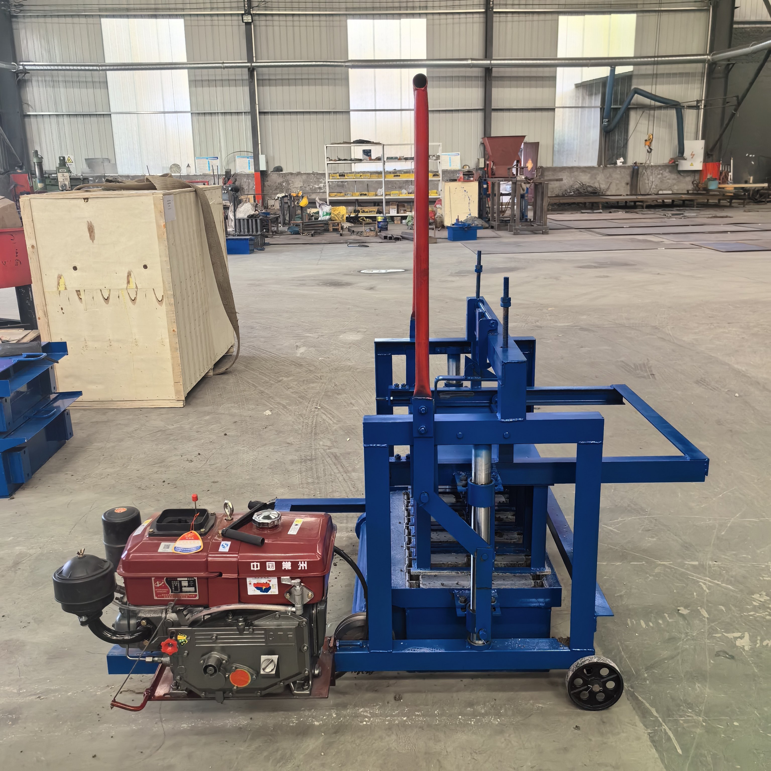 Diesel engine cylinder block and mobile fly ash brick making machine Diesel block making machine Automatic brick making machine
