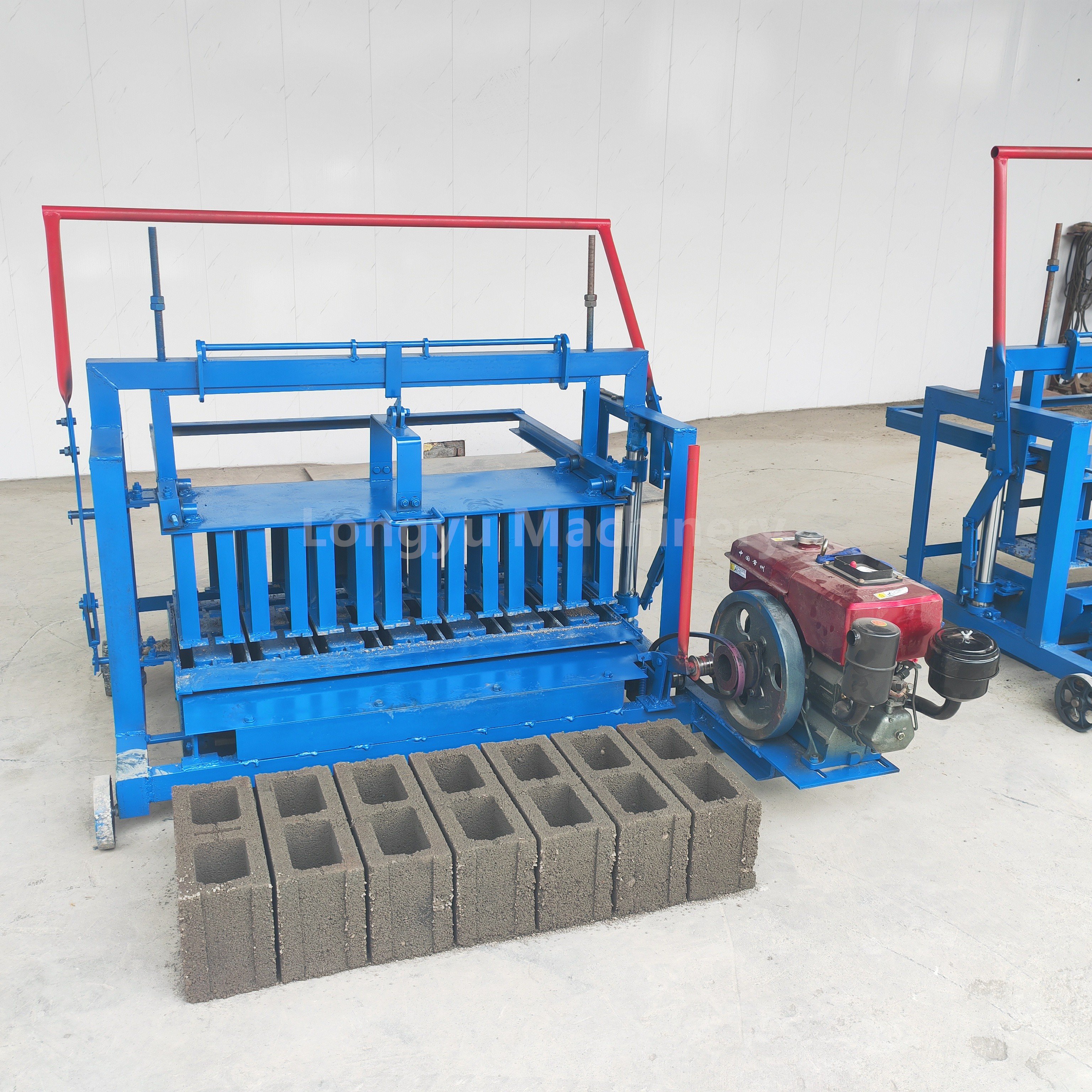 diesel engine concrete block cement hollow brick maker machine concrete brick making machinery in papua new guinea
