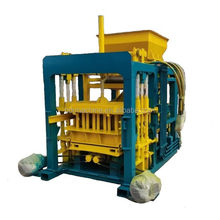 Hydraulic interlocking brick making machine QT4-15 hydroform interlocking brick machine