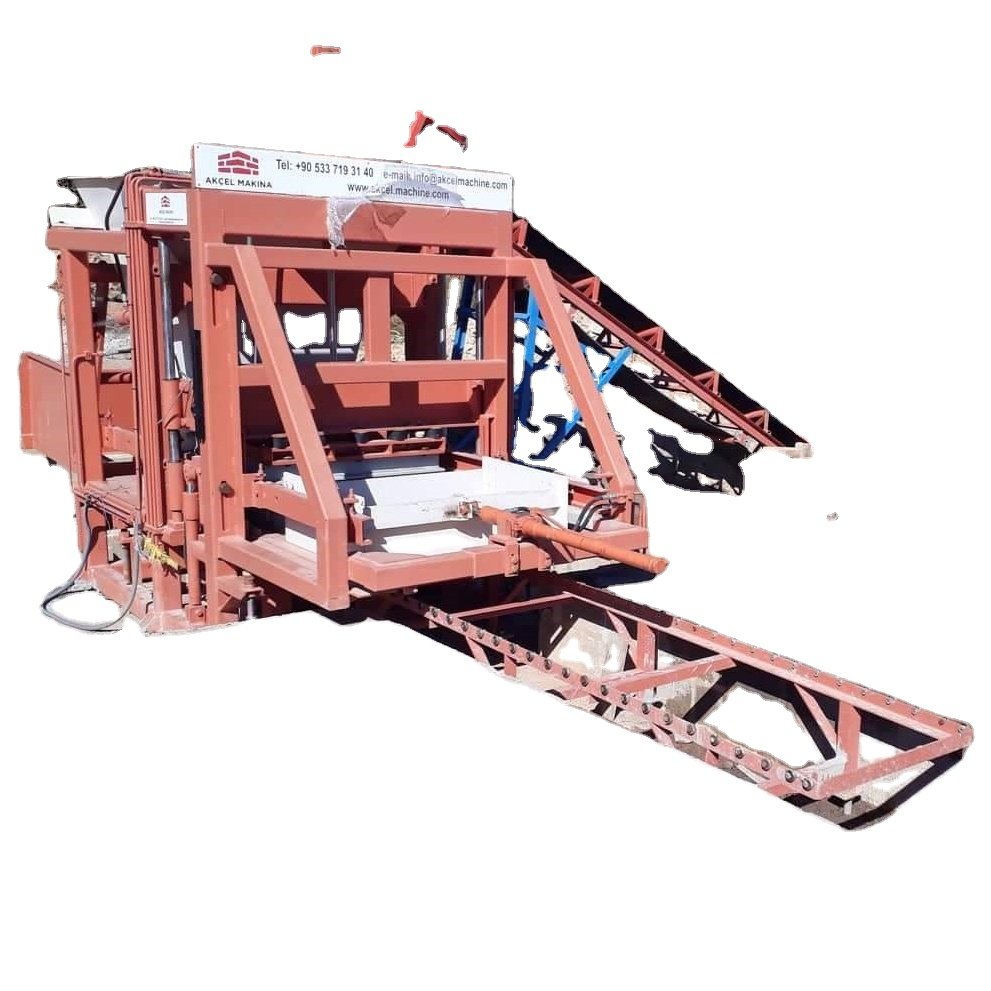 75 kW semi automatic hydraulic power concrete block making machine