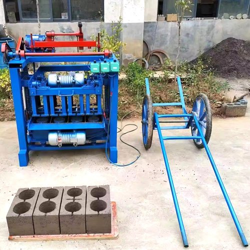 Mobile Automatic Hydraulic Price Paver Cement Concrete Hollow Brick Block Making Machine