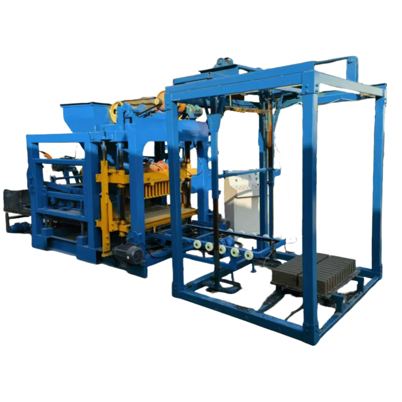 4-25 Automatic no-burn moulding machine PLC intelligent control box type concrete block brick making machine