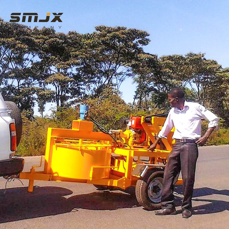 SONGMAO Factory mobile clay block brick making machine diesel rwanda