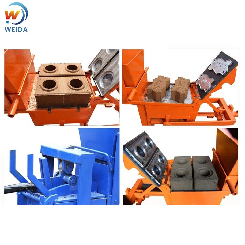 QMR2-40 Small Hand brick clay maker machine/Operated Press interlocking block Brick Making Machine price in Africa