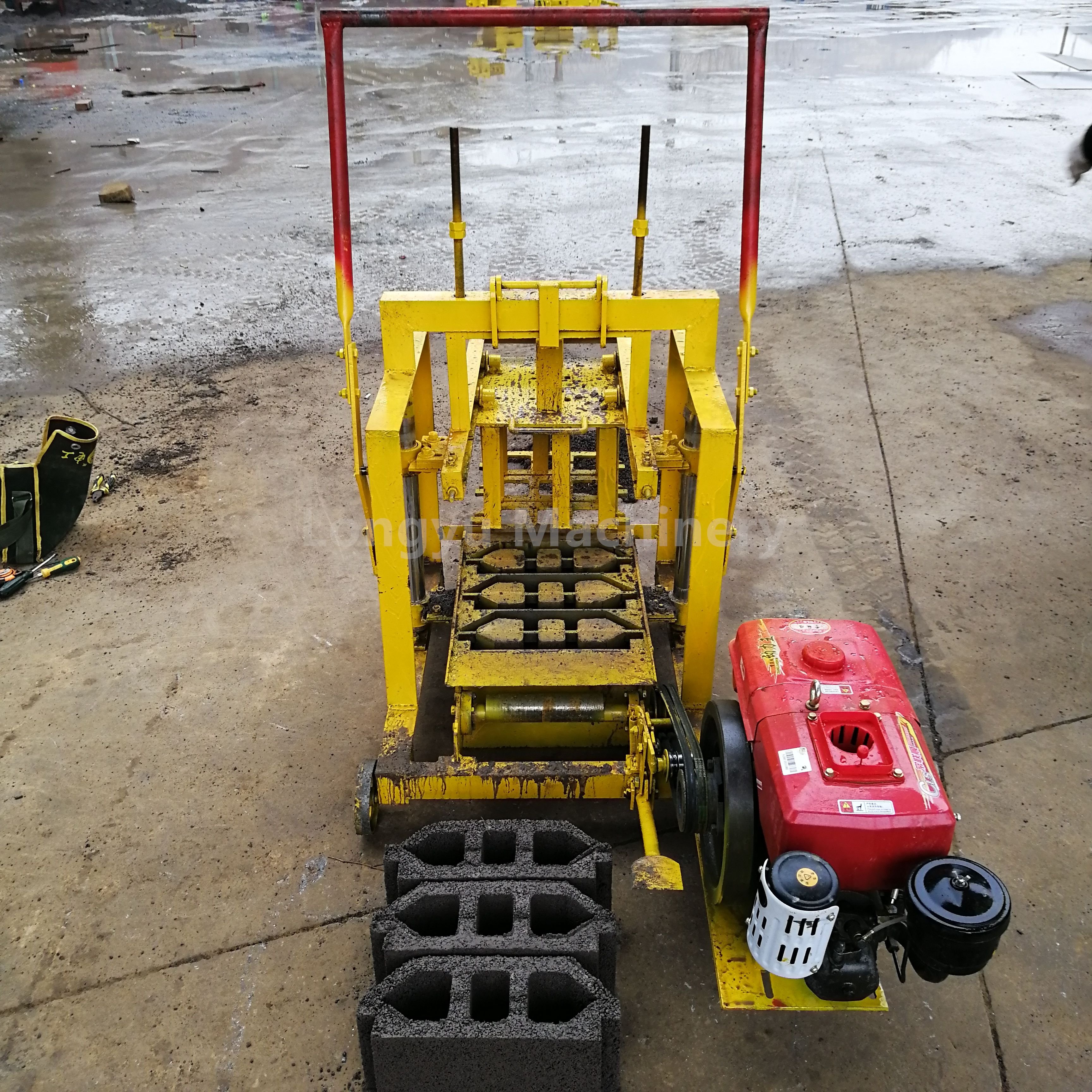 Egg Laying Small Diesel Concrete Cement Block Brick Making Machine For Sale