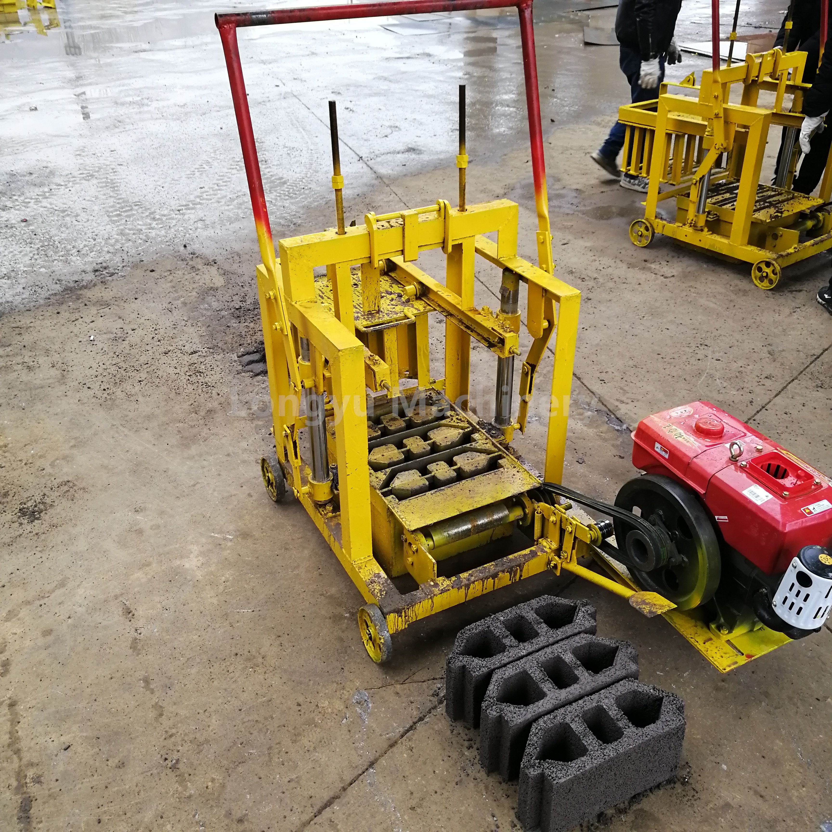 Egg Laying Small Diesel Concrete Cement Block Brick Making Machine For Sale