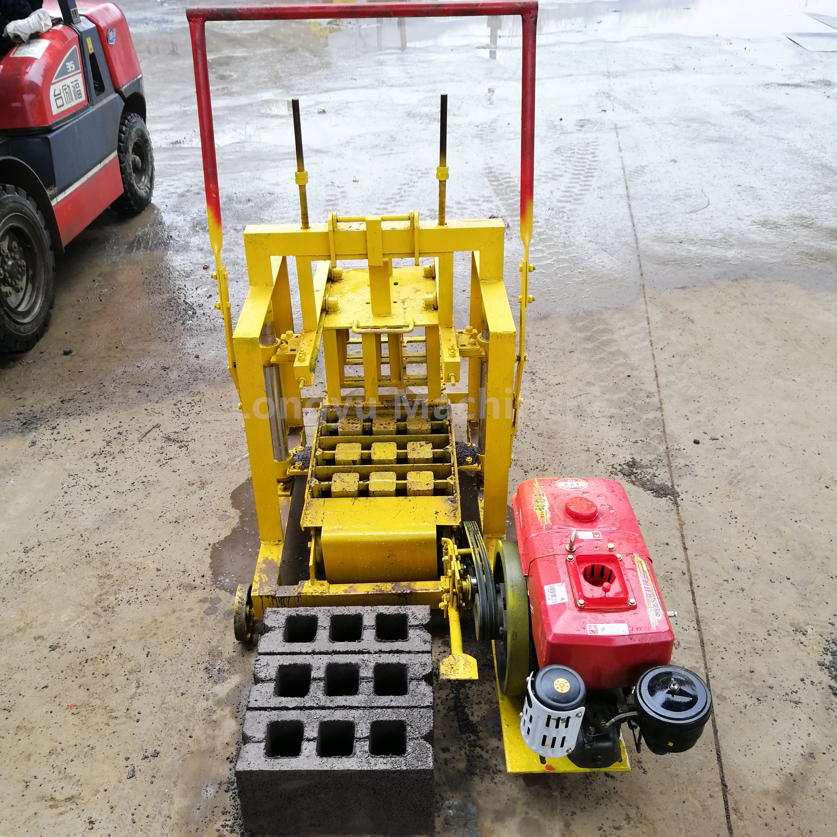 Egg Laying Small Diesel Concrete Cement Block Brick Making Machine For Sale