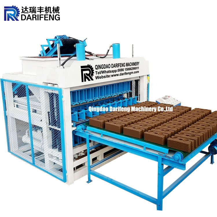 DF10-10 interlocking brick automatic production line compressed earth mud clay brick making machine price for sale
