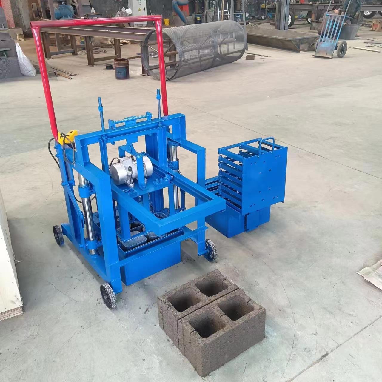 interlocking brick making machine