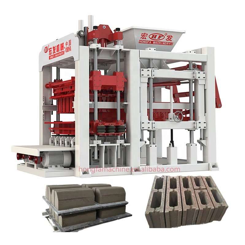 HONGFA automatic block making plant sawdust stone block machine plastic paving brick machine price brick making machinery