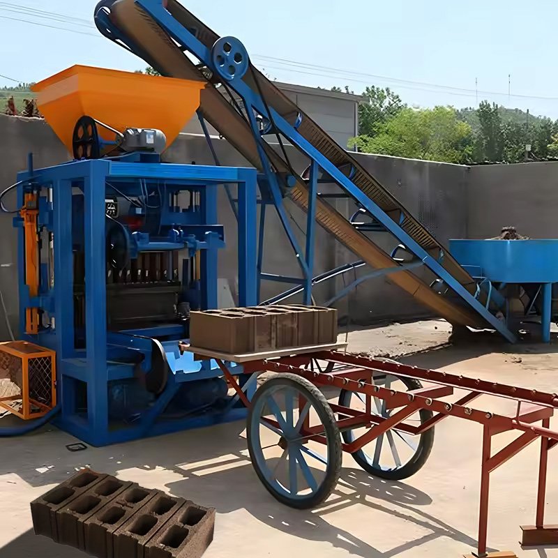 Cement Machine For Making Bricks Hollow Brick Making Machine Solid Brick Making Machinery Qt4-24