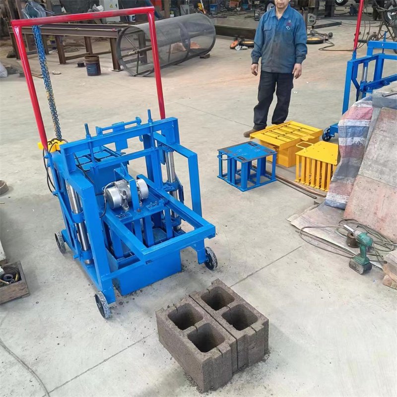 Small move hollow brick making machine paving block concrete block making machine