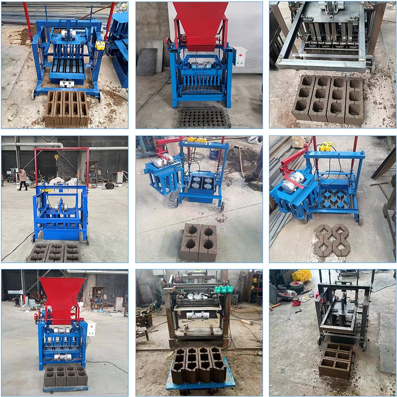 Small move hollow brick making machine paving block concrete block making machine