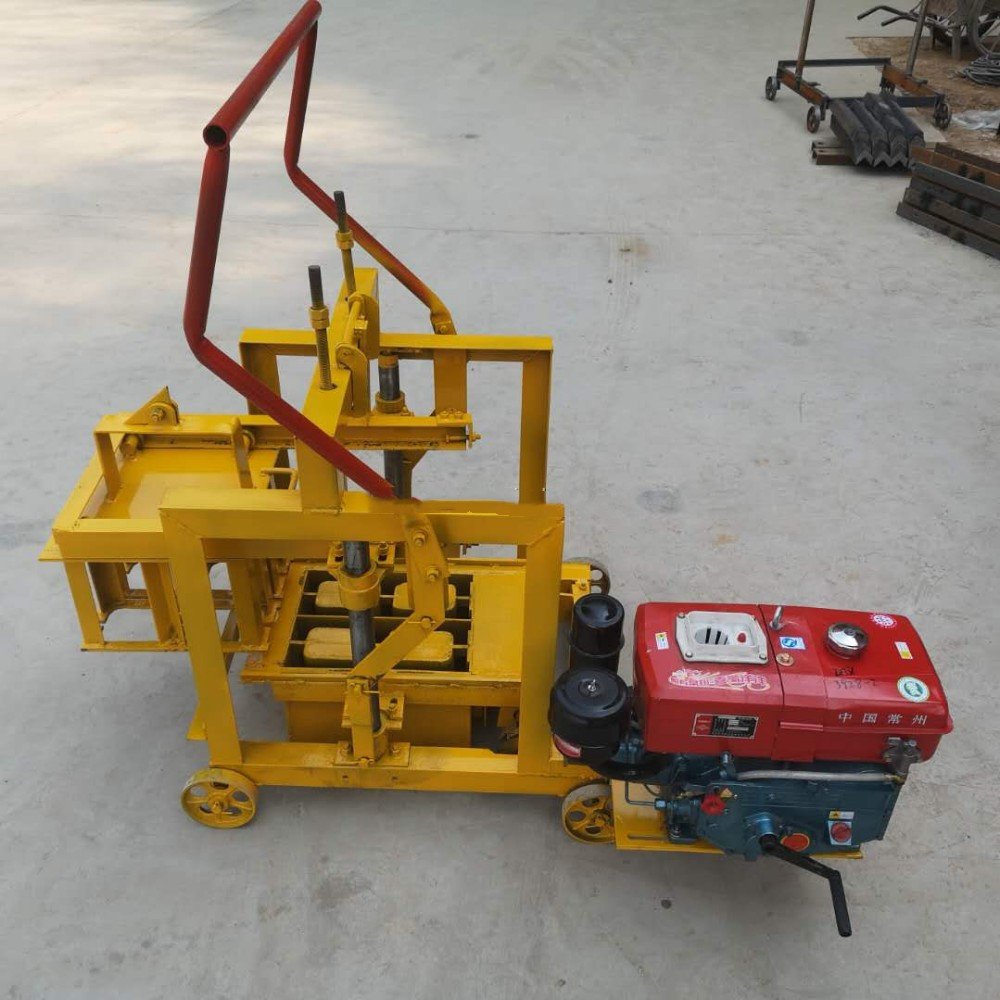 Small manual concrete block brick making machine hollow bricks cement block machines price